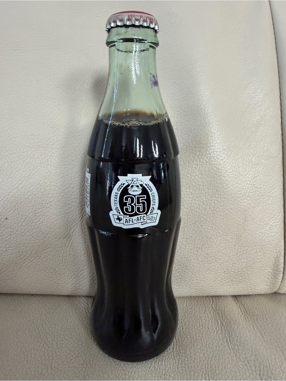 Coca-Cola Classic Bottle with 35th Anniversary AFL-AFC Logo